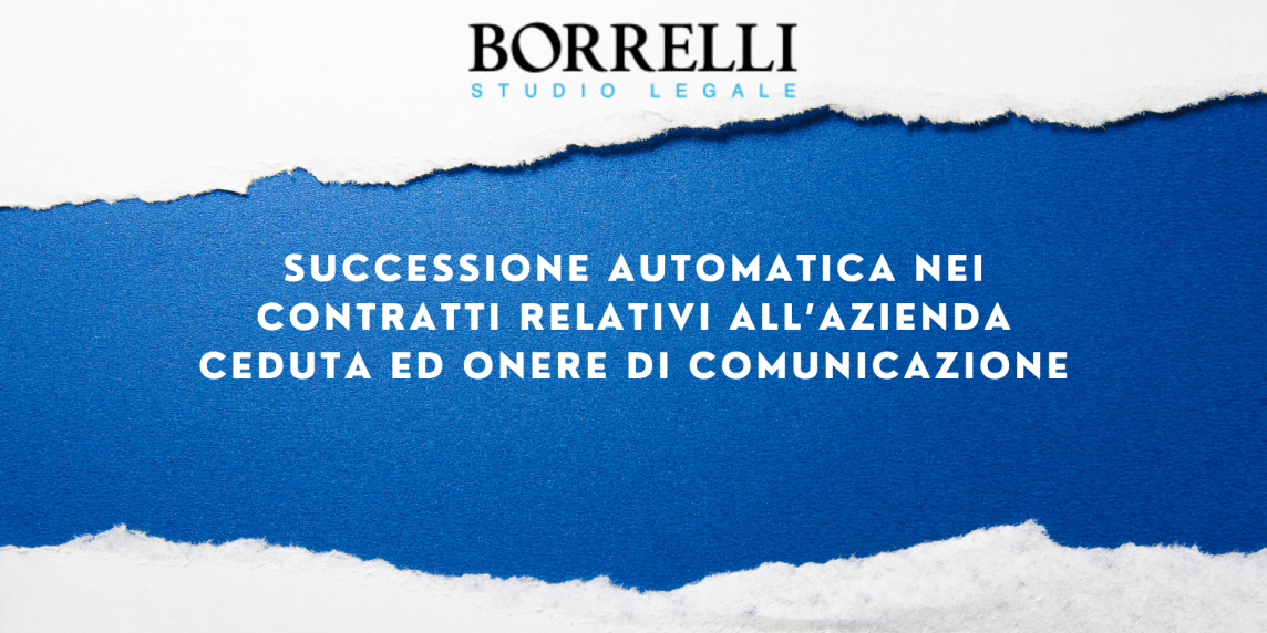 SUCCESSIONE AUTOMATICA NEI CONTRATTI ECC
