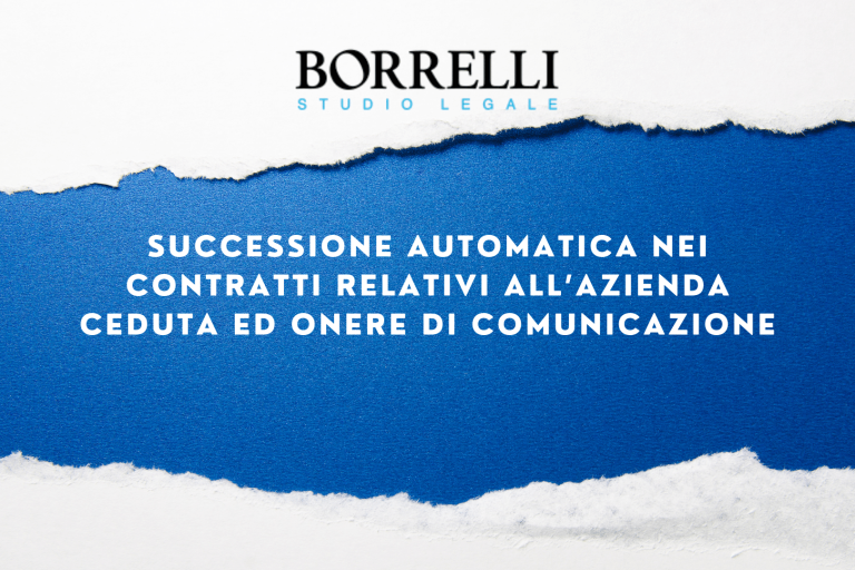 SUCCESSIONE AUTOMATICA NEI CONTRATTI ECC