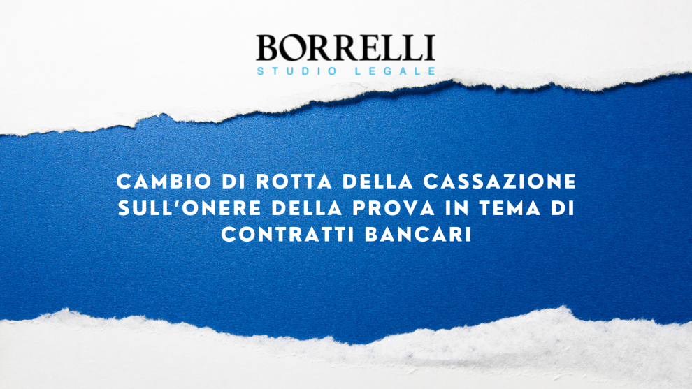 CAMBIO DI ROTTA DELLA CASSAZIONE
