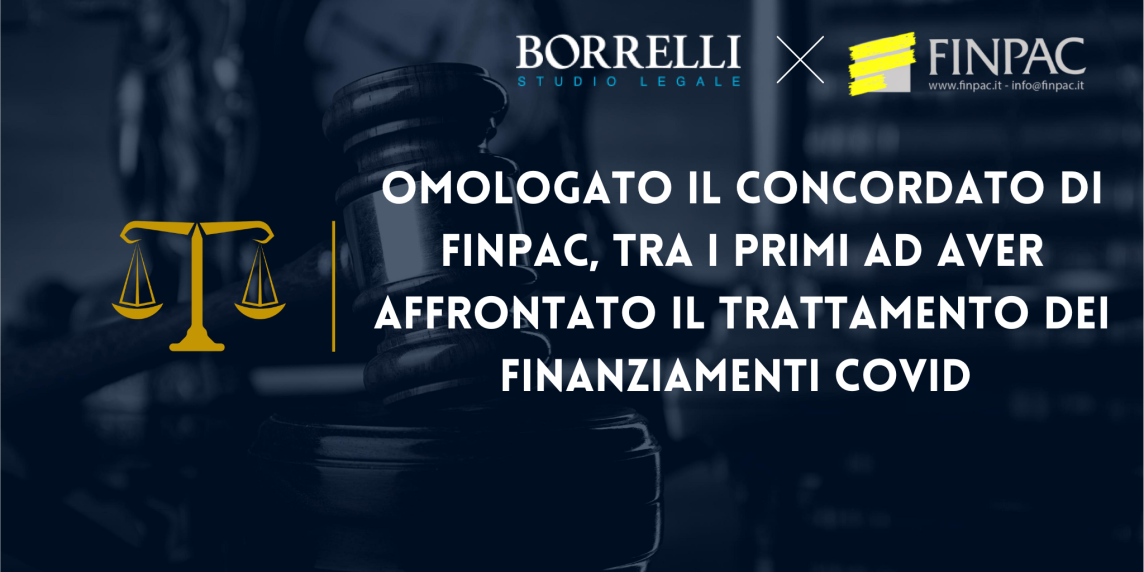 Omologato il Concordato di FINPAC