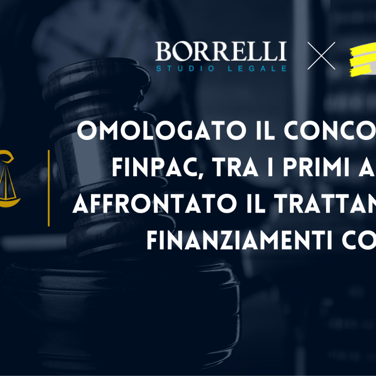 Omologato il Concordato di FINPAC