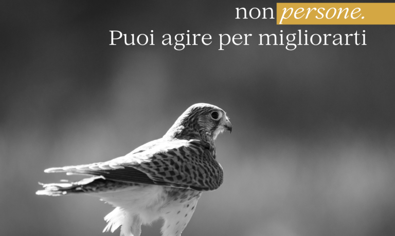 Falliscono progetti, non persone. Puoi agire per migliorarti